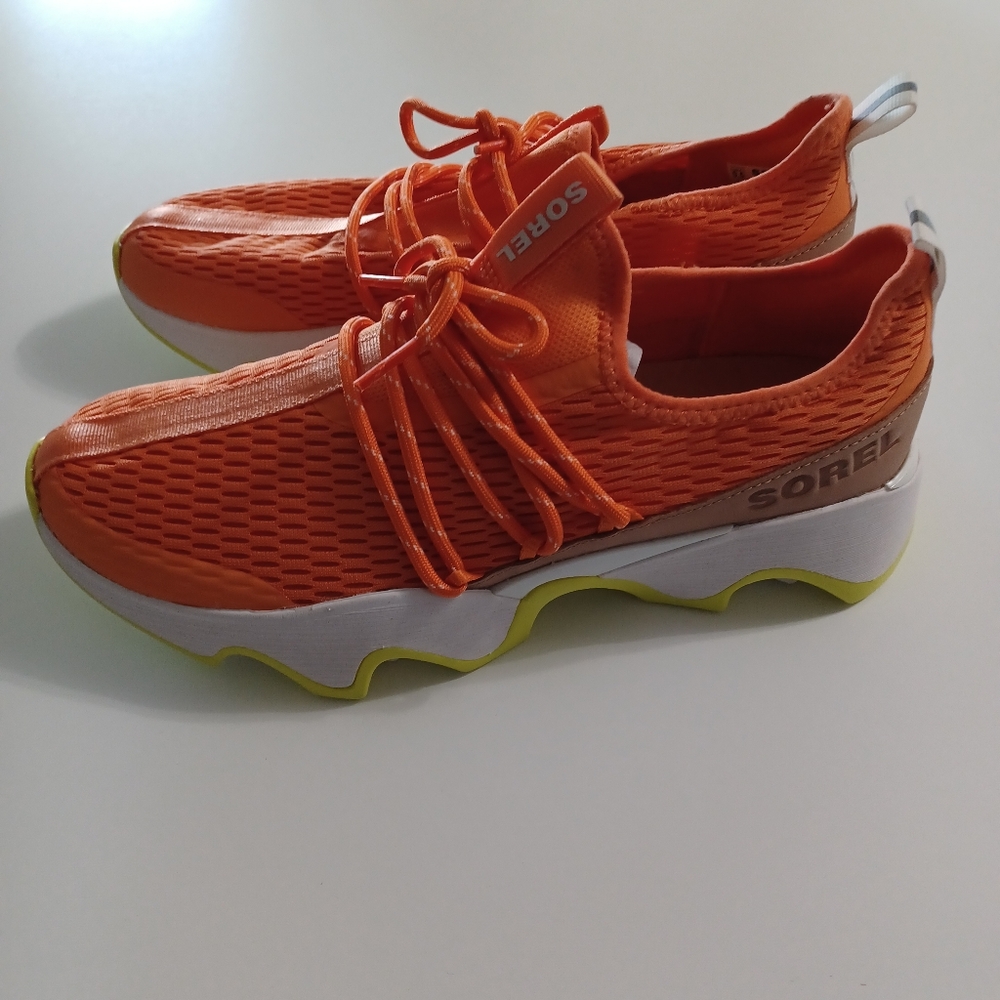 Sorel Women's Lace Sneakers Impact II Orange Size 9.5